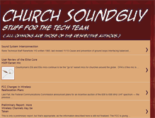 Tablet Screenshot of churchsoundguy.com